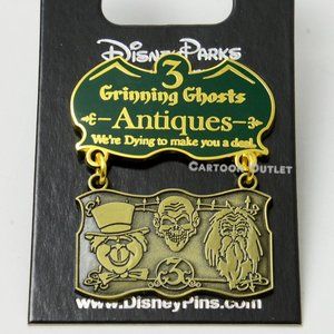 Disney Trading Pin Authentic Haunted Mansion Grinning Ghosts Antiques Original